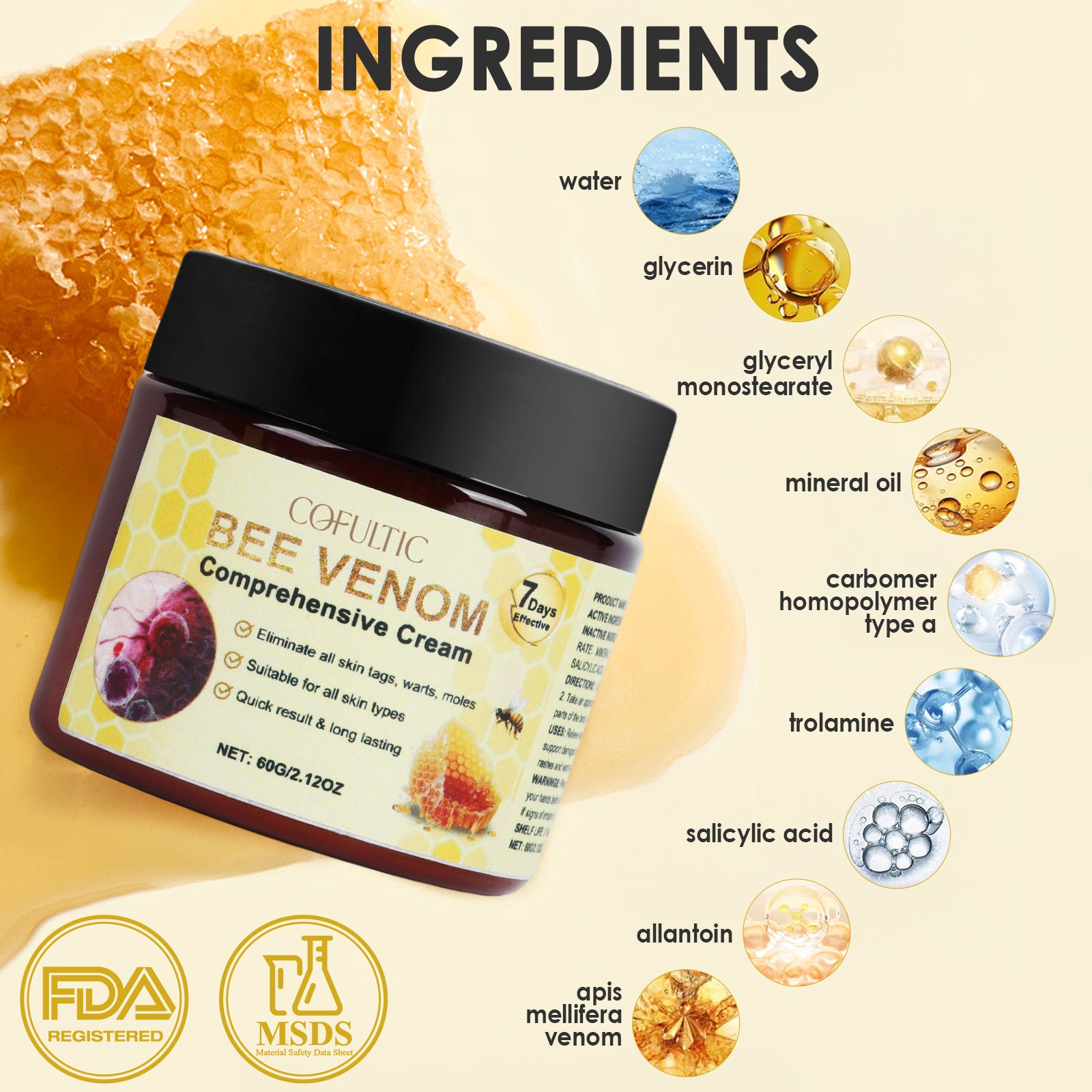 Cofultic Bee Venom Mask – Hydrating, Anti-Aging & Collagen Boos