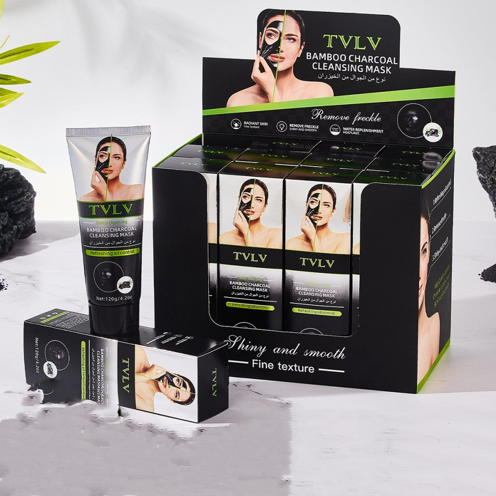 Bamboo Charcoal Detox Facial Mask – Deep Clean & Pore Refining